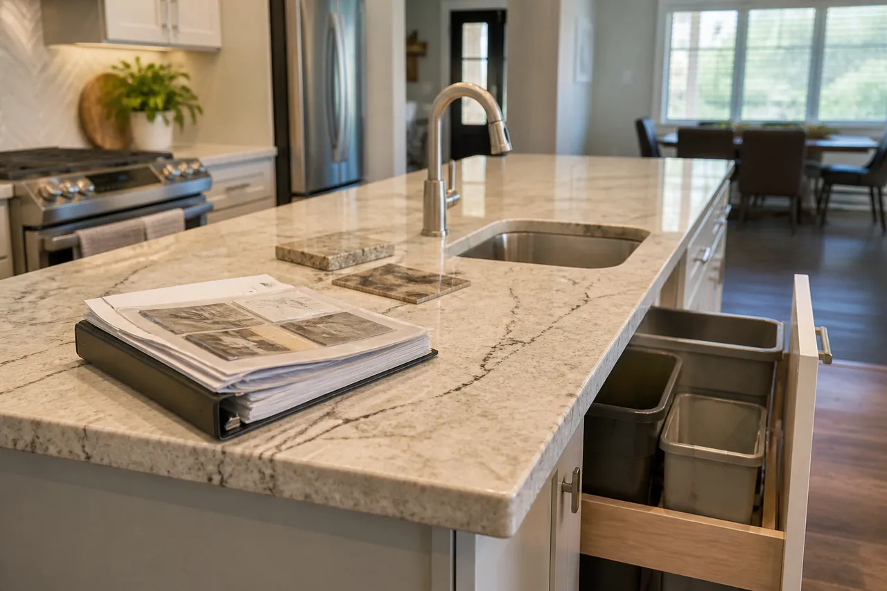 Coordinating Faucets, Sinks, Counters, and Disposal Space